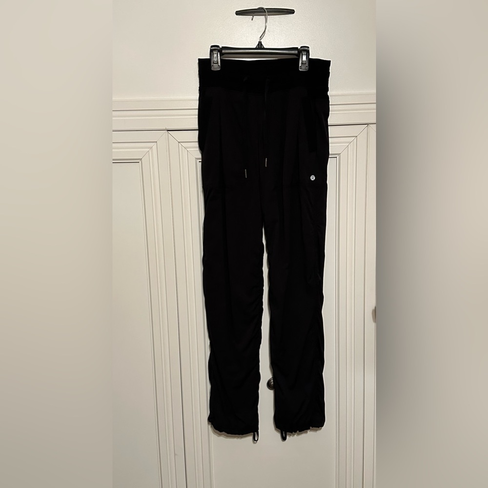 Black Lululemon Dance Studio Pants, mid rise, size 4